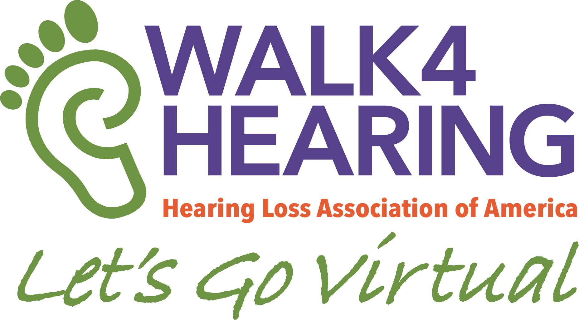 Walk4Hearing Go Virtual logo